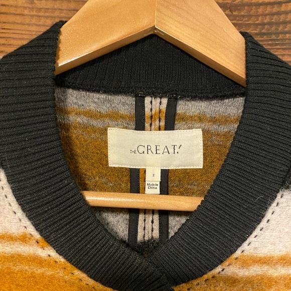 THE GREAT. Jackets & Blazers - The Great. The Long Bomber Coat Canyon Stripe NWOT